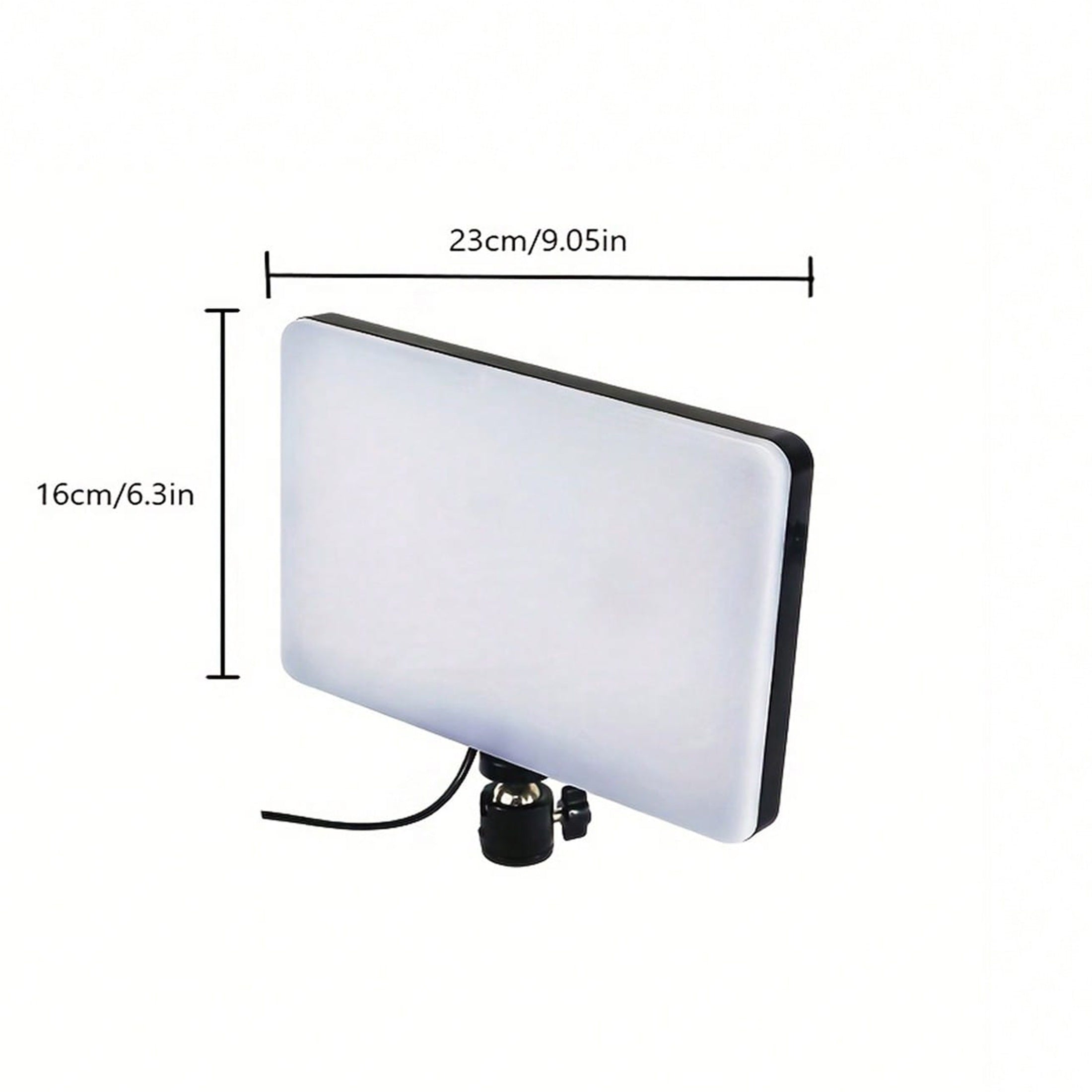 10-Inch LED Panel Light with Phone Holder and Adjustable Tripod Stand Photography Lighting Kit