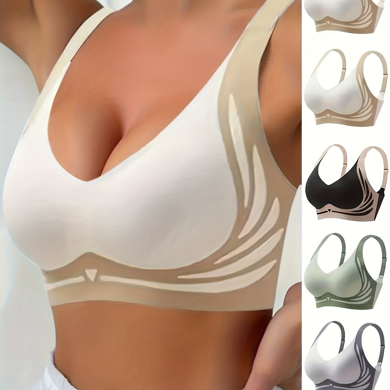 Women's Seamless Underwear Set with Shaping and Support for Running