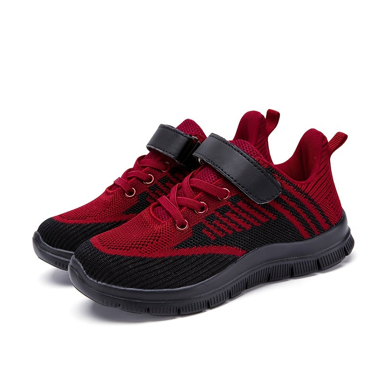 Детские сетчатые кроссовки для мальчиков и девочек, камуфляж, дышащие, амортизирующие, нескользящие, низкий топ