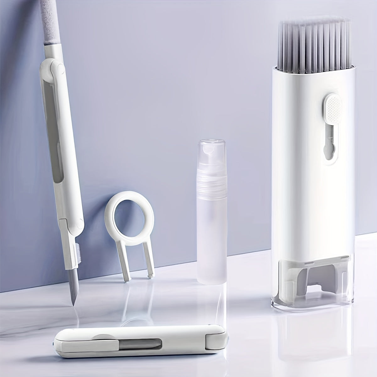 Digital Device Cleaning Kit with Brush Spray and Microfiber for Laptops Phones and Keyboards