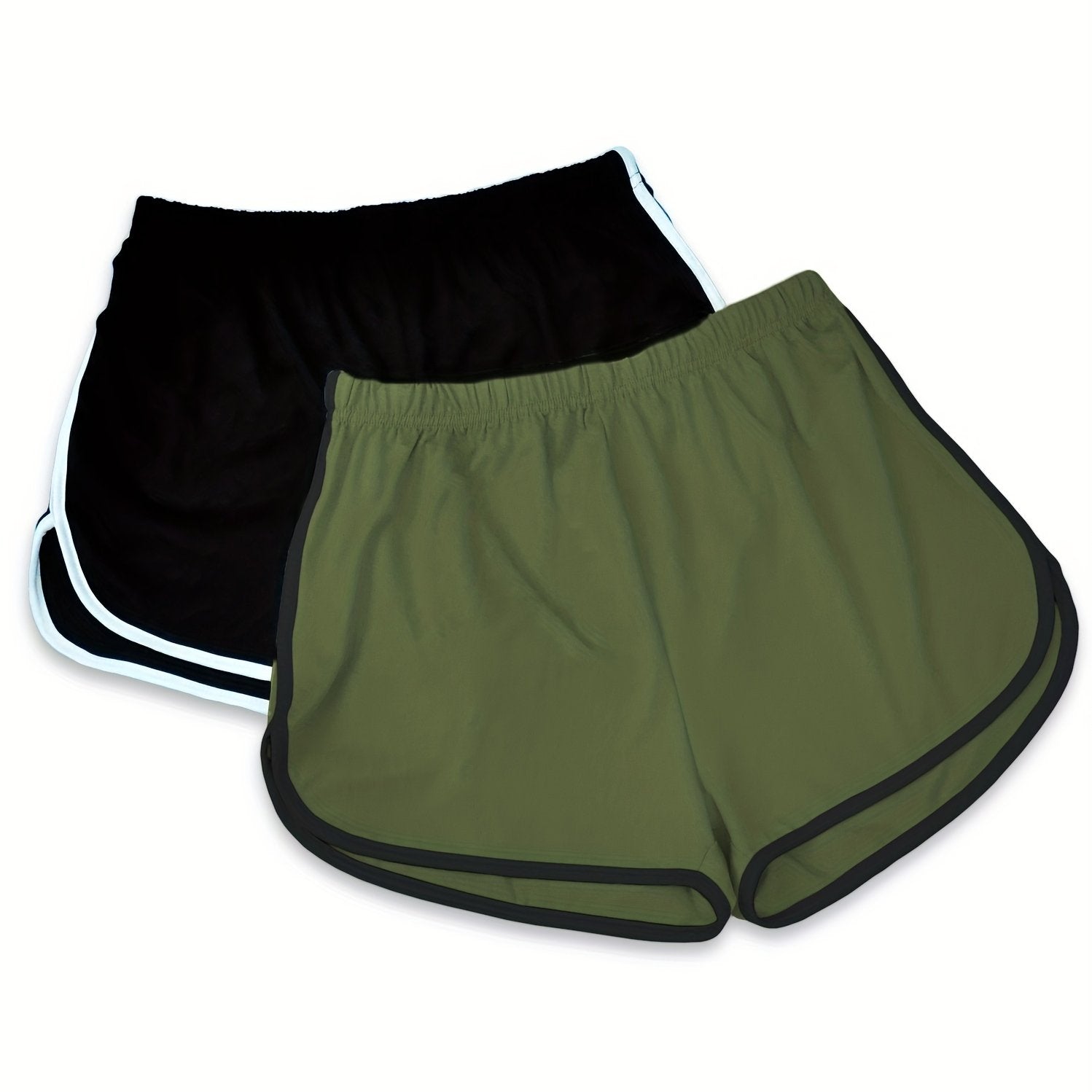 Женские брюки для сна большого размера в контрастных цветах, комплект из 2 шт.