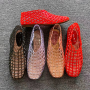 Women's Jelly Slide Sandals Breathable PVC Flat Beach Casual Summer Footwear