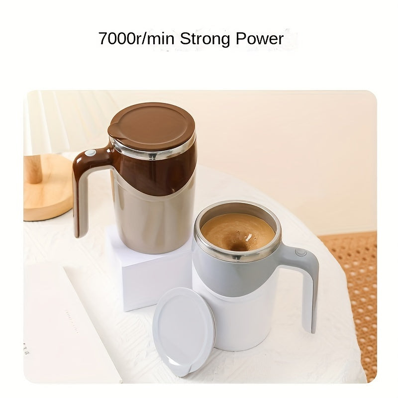 Automatic Rotating Water Cup Stainless Steel Coffee Mug with Mixing Function