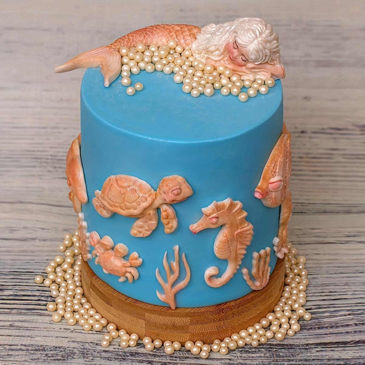 Silicone Mold for Candy and Fondant Mermaid Ocean Animal Marine Life 3D