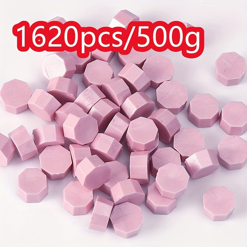 1620pcs 500g Octagonal Sealing Wax Particles for Envelope Gift Box DIY Retro Bulk Sealing Wax
