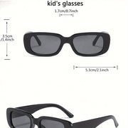 Set of 4 Girls Cat Eye and Heart Shaped Glasses Kids Fashion Decorate PC AC for Hiking Daily Wear