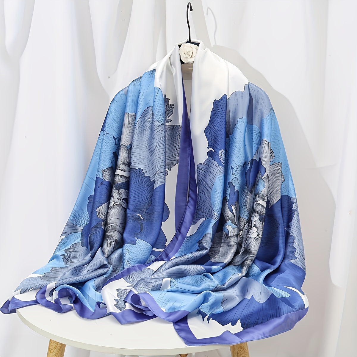 Unisex Shawl Scarf with Printed Landscape Design UV Protection Perfect Gift