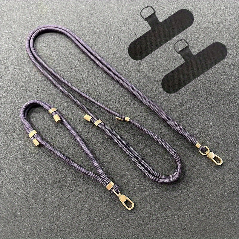 2025 New Year Phone Lanyard and Wrist Strap Set Polyester Anti-Lost Accessories for Valentine's Day and Daily Use