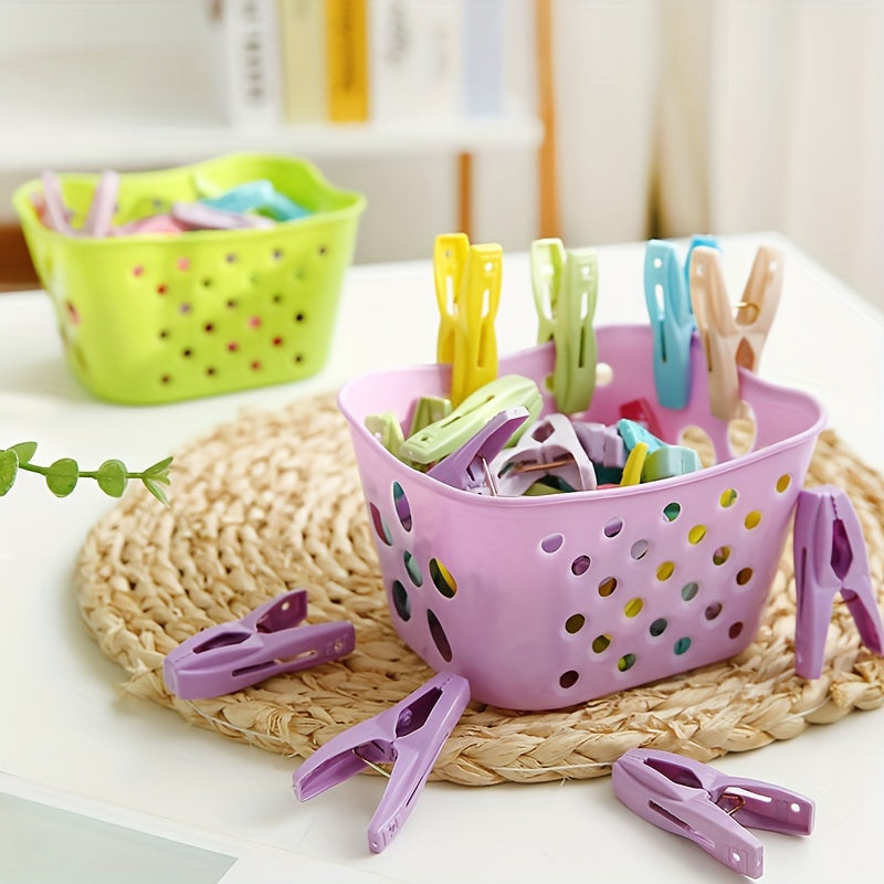 Quruq kiyimlar uchun 30 dona bardoshli plastmassa kiyim kliplari