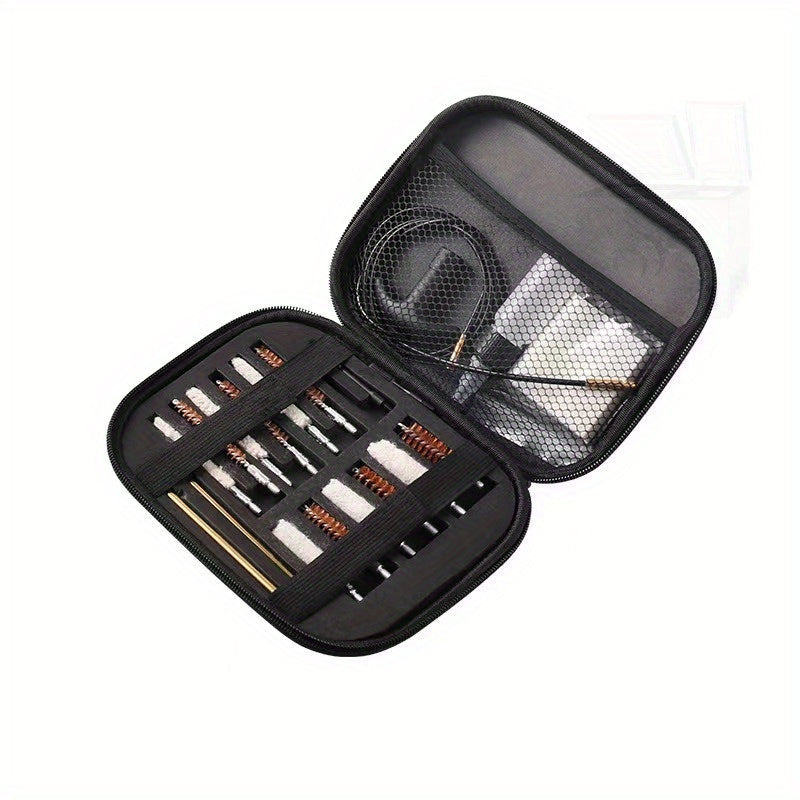 Kit de herramientas para mantenimiento de armas con cepillos de limpieza de nylon y torundas para la limpieza de armas de fuego