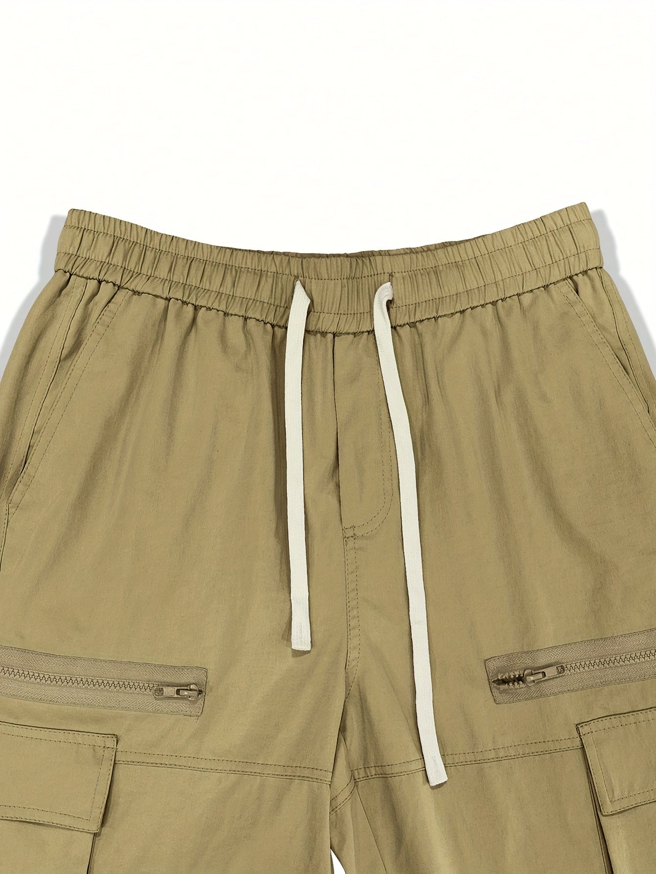 Мужские брюки-карго из тканого материала свободного кроя, осень-зима, повседневные, с шнурком и накладными карманами