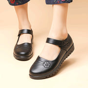 Women's Flat Shoes Lightweight Comfortable Solid Color Casual Work Shoes