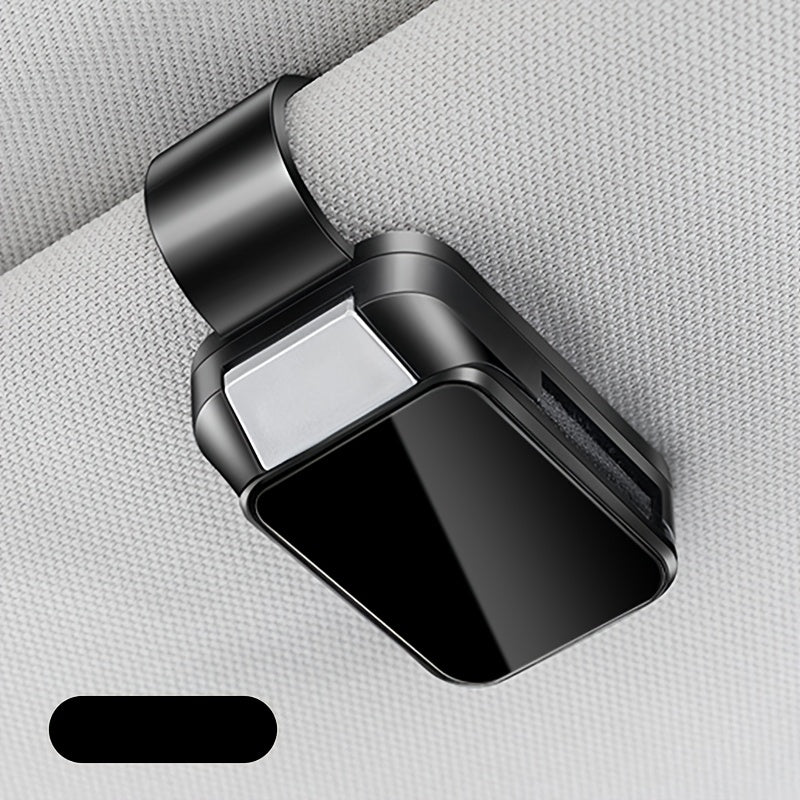 Car Sun Visor Glasses Clip Holder with Card and Ticket Storage Durable ABS Resin