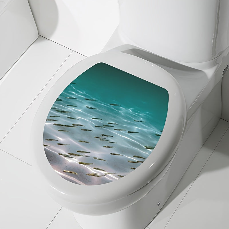 Hazilomali hojatxona qopqog'i dekali, hojatxona ta'miri va uy aksessuarlar uchun olib tashlanadigan o'z-o'zidan yopishqoq stiker. Estetik xona dekoratsiyasi uchun mukammal.