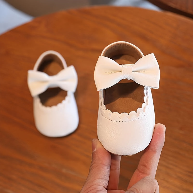 Infant Shoes Casual Princess Shoes with Secure Grip Sole for 0-1 Year Old