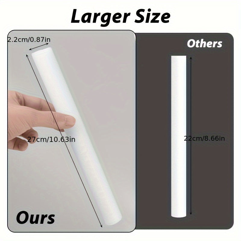 Set of 10 White Foam Sofa Gap Fillers 27cm Non-Slip Tuck Grips