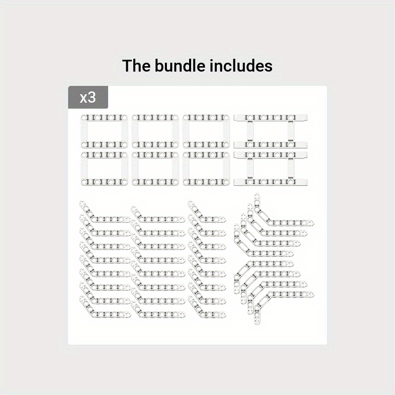 40-chi texnik qurilish bloklari bo'laklari to'plami, burchakli ramkalar va liftarm aksessuarlarini o'zingiz qilish uchun