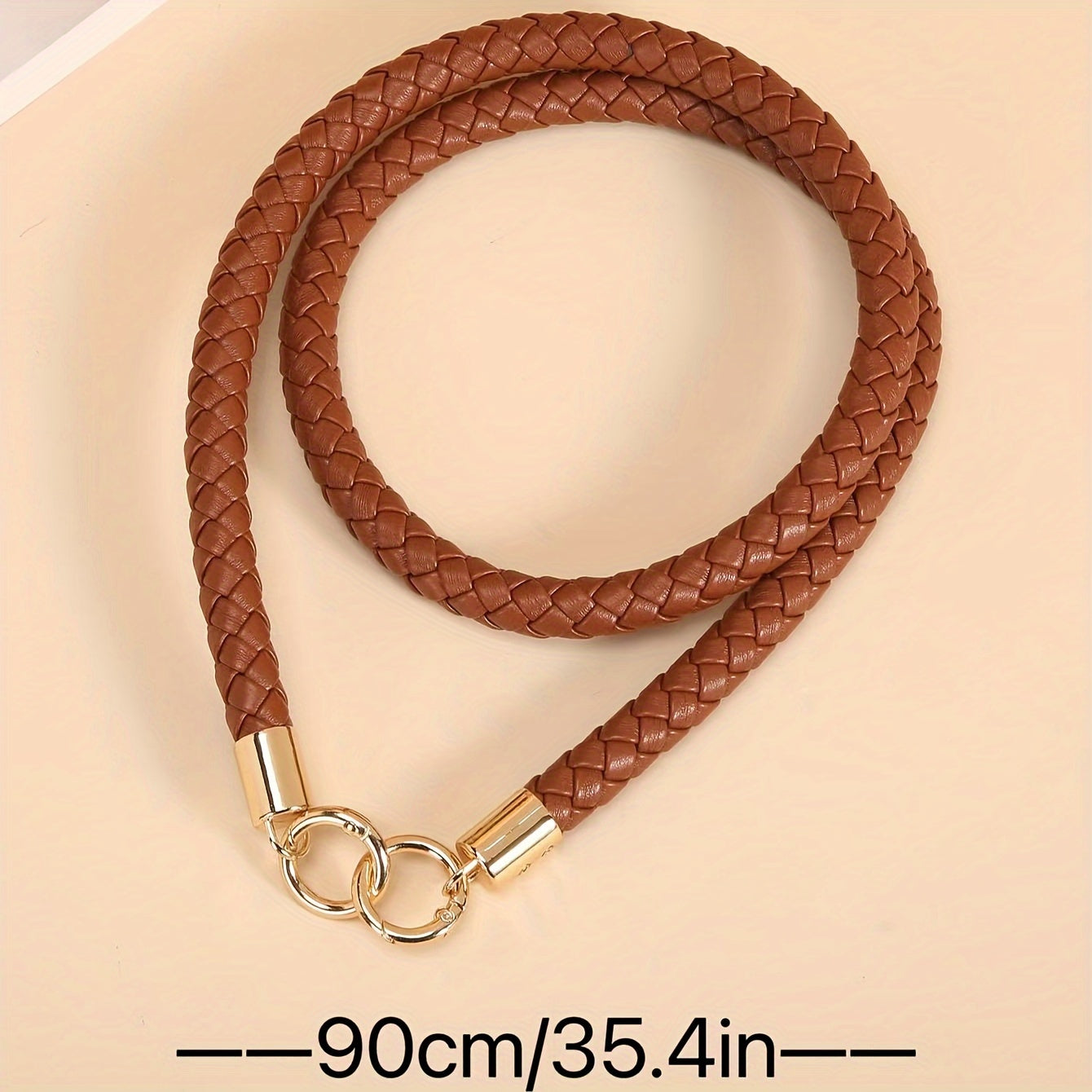 Luxury Women's PU Leather Woven Handbag with Detachable Shoulder Strap