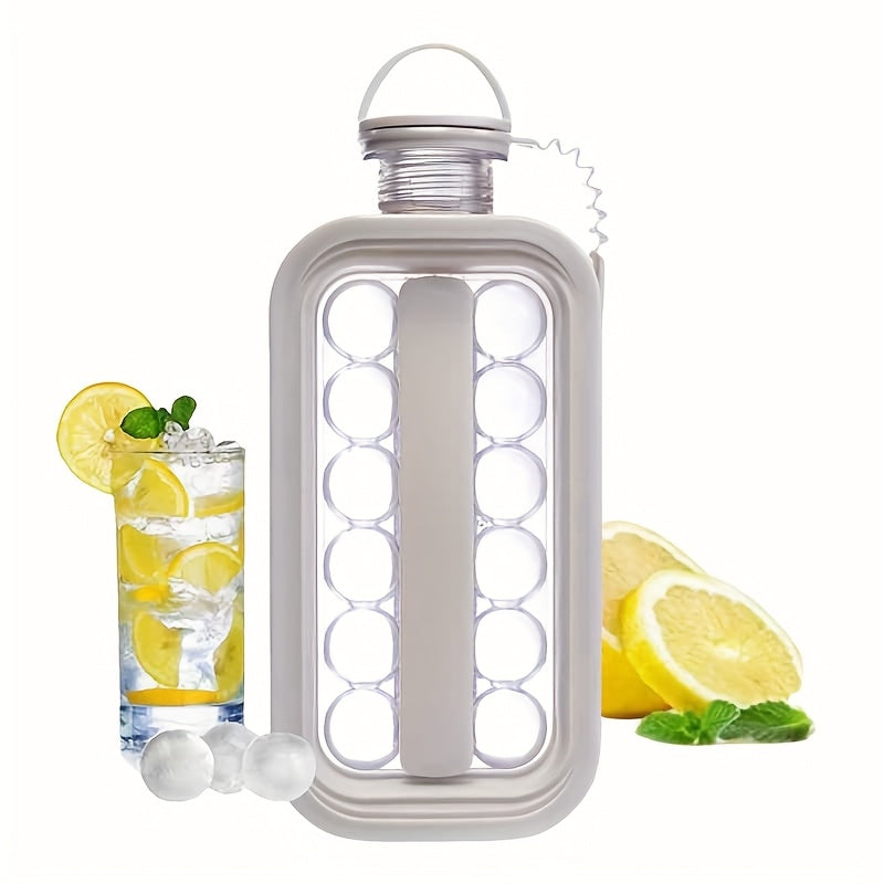 Adult Folding Ice Maker Water Cup with 17-Chunk Ice Mold and Tray