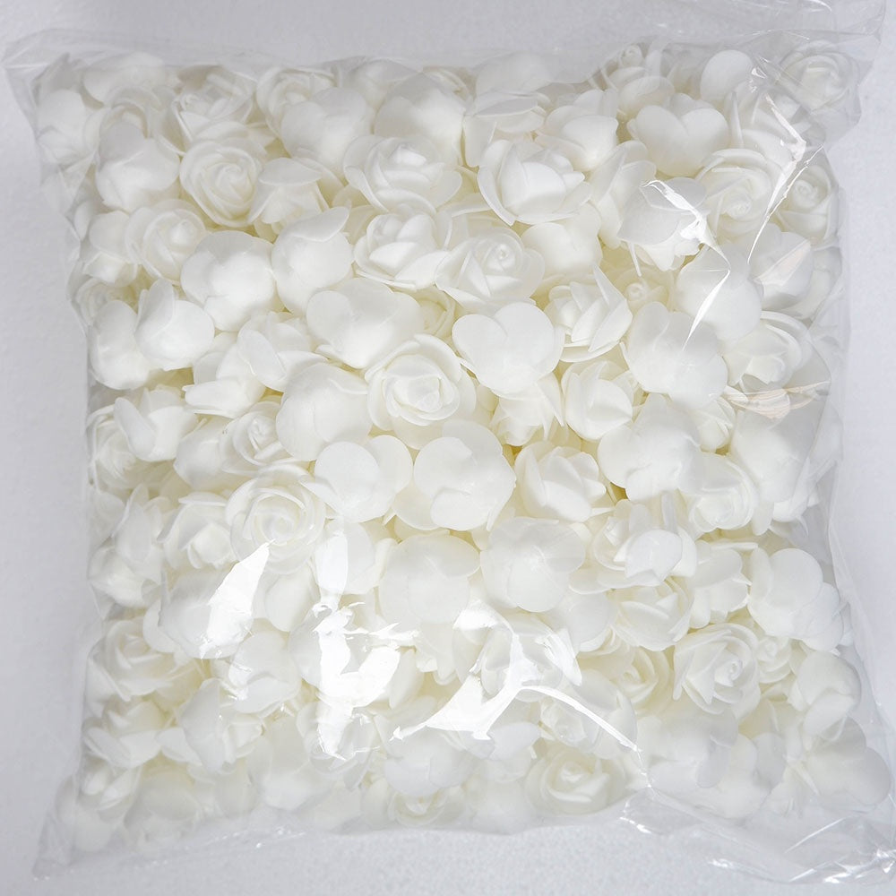 Artificial Foam Rose Flowers for Weddings Home Decor Scrapbooking Valentine's Day Gifts 50 Pack