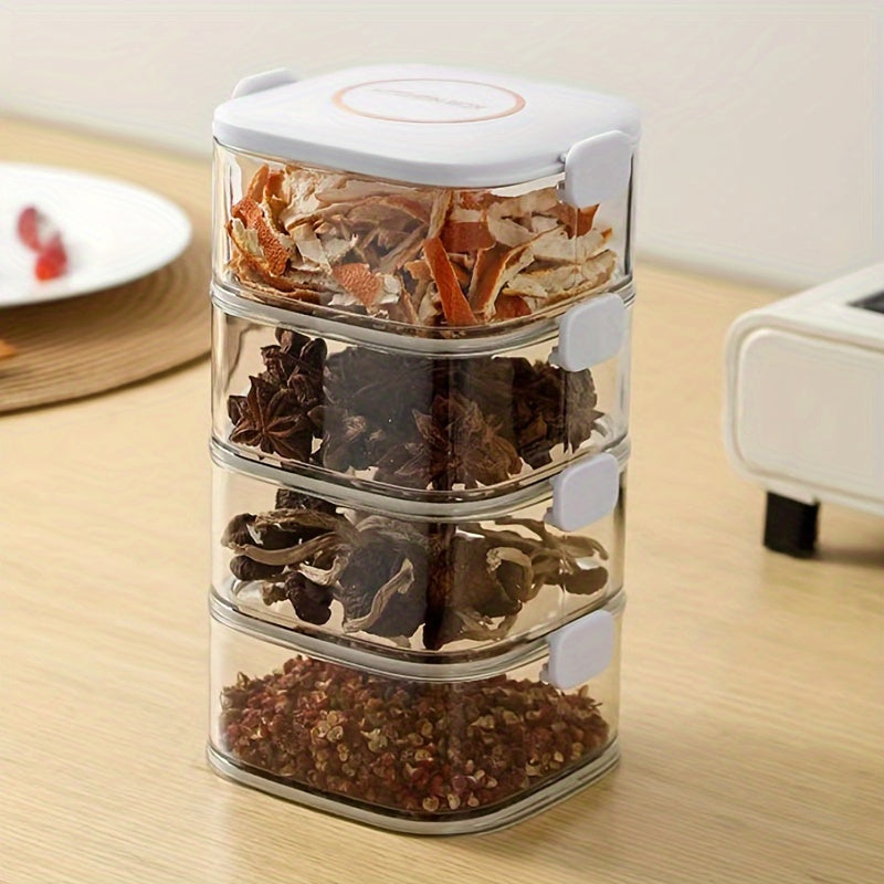 Stackable Airtight Food Storage Containers with Lids BPA-Free Kitchen Organizer