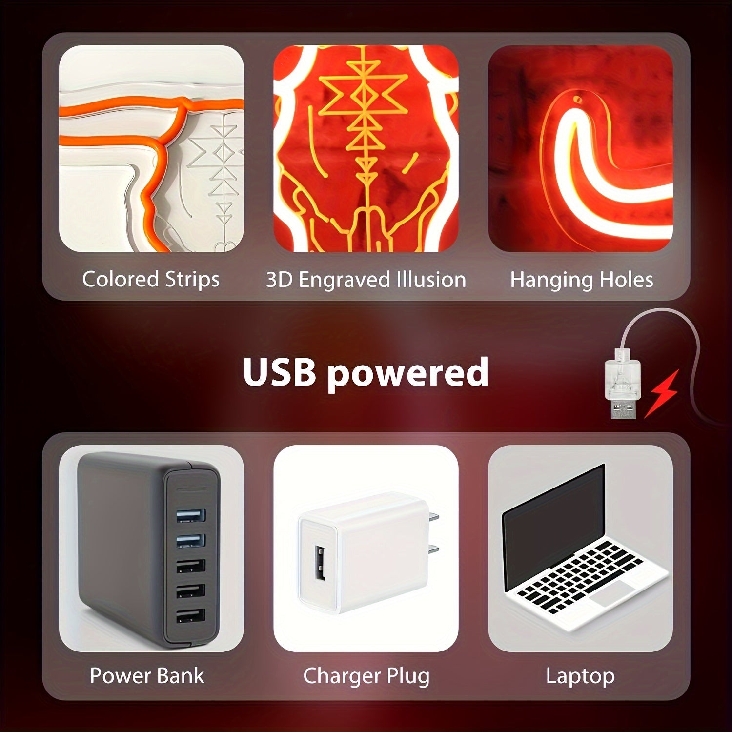 Texas Western Bull Skull LED Neon Sign for Bedroom Man Cave Game Room