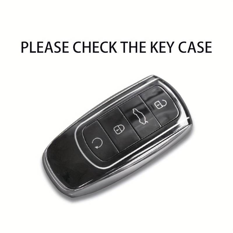 Car Key Cover TPU Protective Shell for SUV Fitment Key Fob Protector