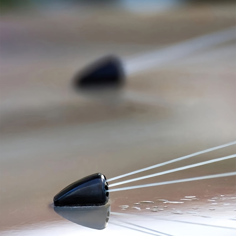 2pcs Black Waterproof Windshield Wiper Nozzles for Cars Durable Plastic