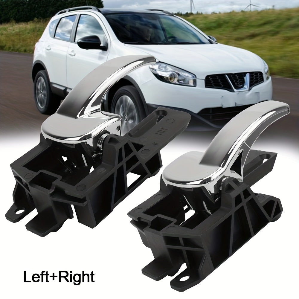 Внутренние ручки дверей для Nissan Qashqai J10 2007-2013 черные, 2 шт.
