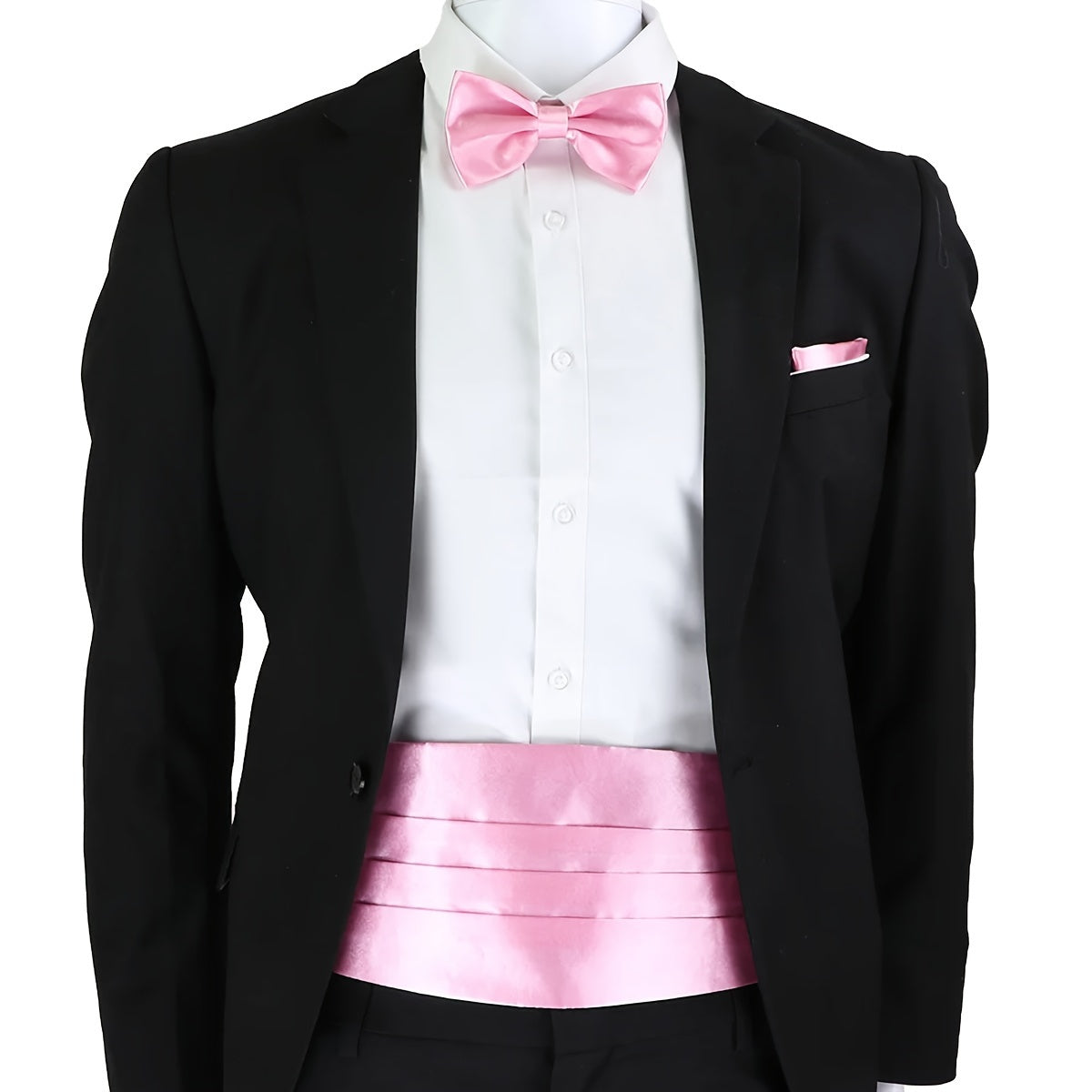 Men's Formal Wedding Attire Package Girdle Bow Tie Pocket Towel Accessories