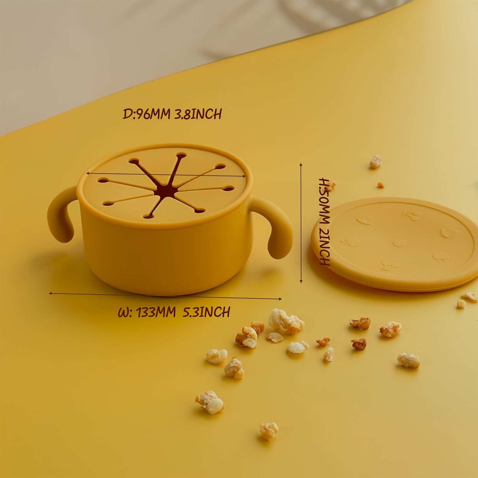 Top-Selling Baby Silicone Snack Bowl with Lid, Non-Slip, Personalized