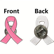 Pink Ribbon Awareness Lapel Pins for Charity Fundraising Survivor Recognition 6/12 Pack