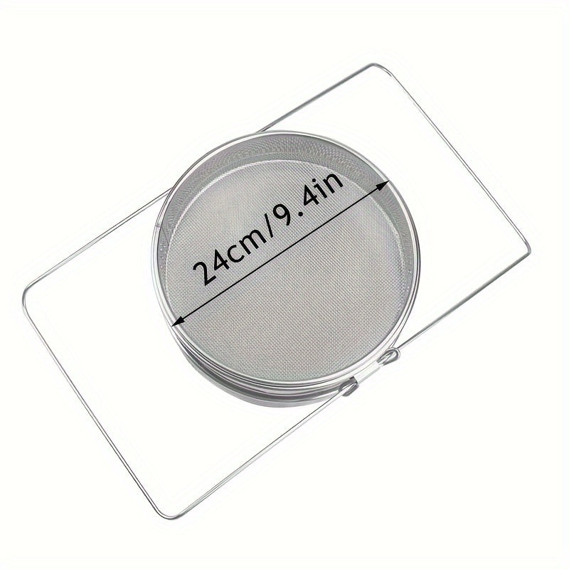 Stainless Steel Double Sieve Honey Strainer with Adjustable Arms for Beekeeping