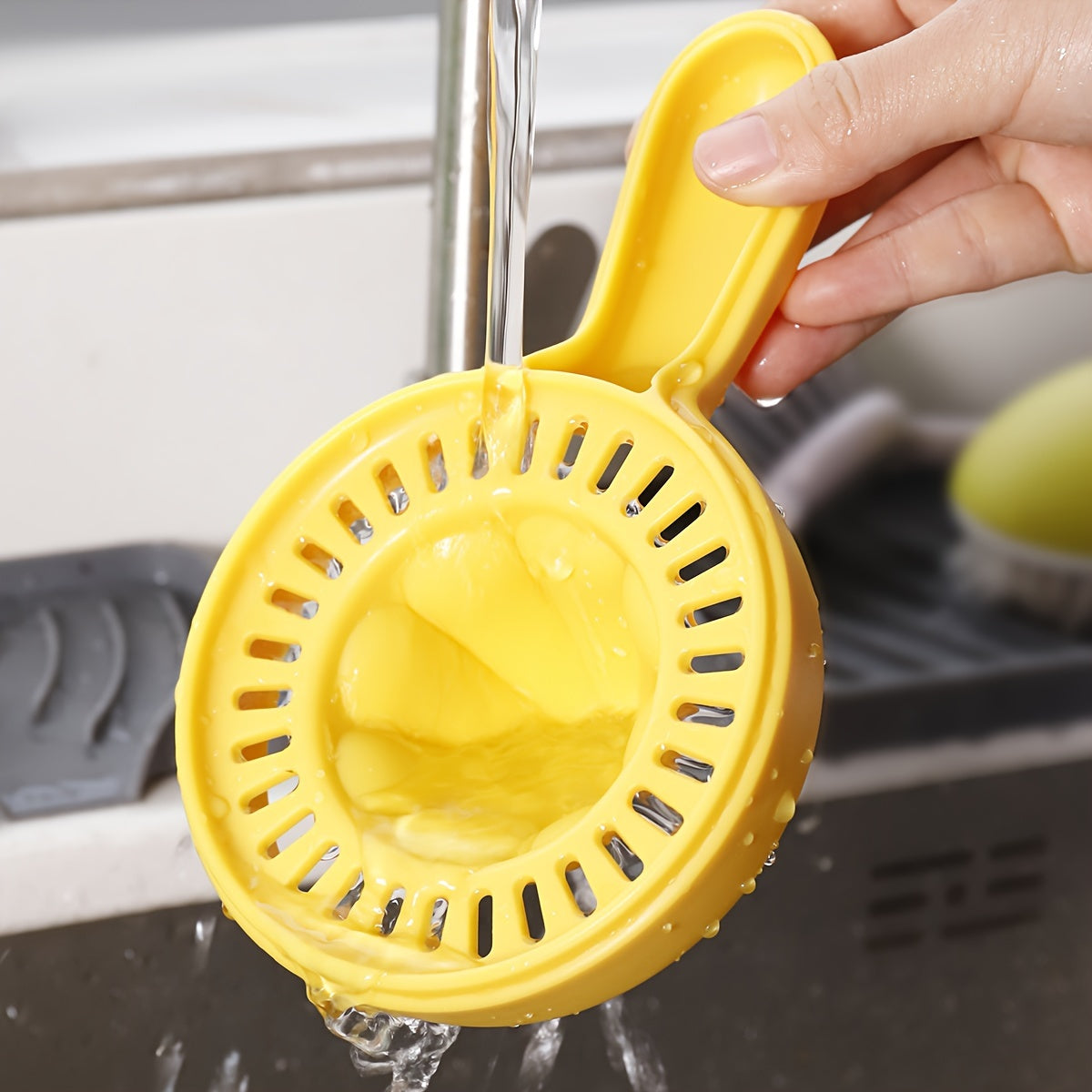 Exprimidor de cítricos manual con medidor incorporado para limón y naranja