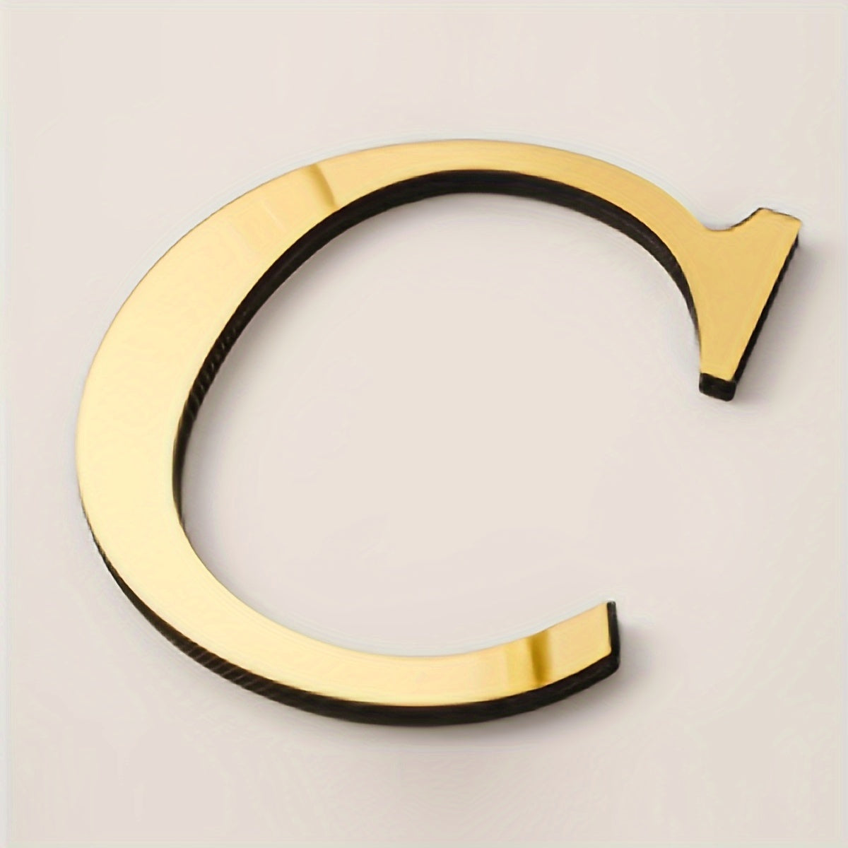 3D Acrylic Mirror Wall Decals Alphabet Stickers Gold Silver Self-Adhesive Modern Home Decor