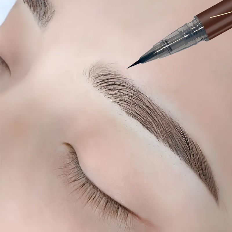 Lápiz de cejas líquido a prueba de agua, bolígrafo de microblading para cejas perfectas