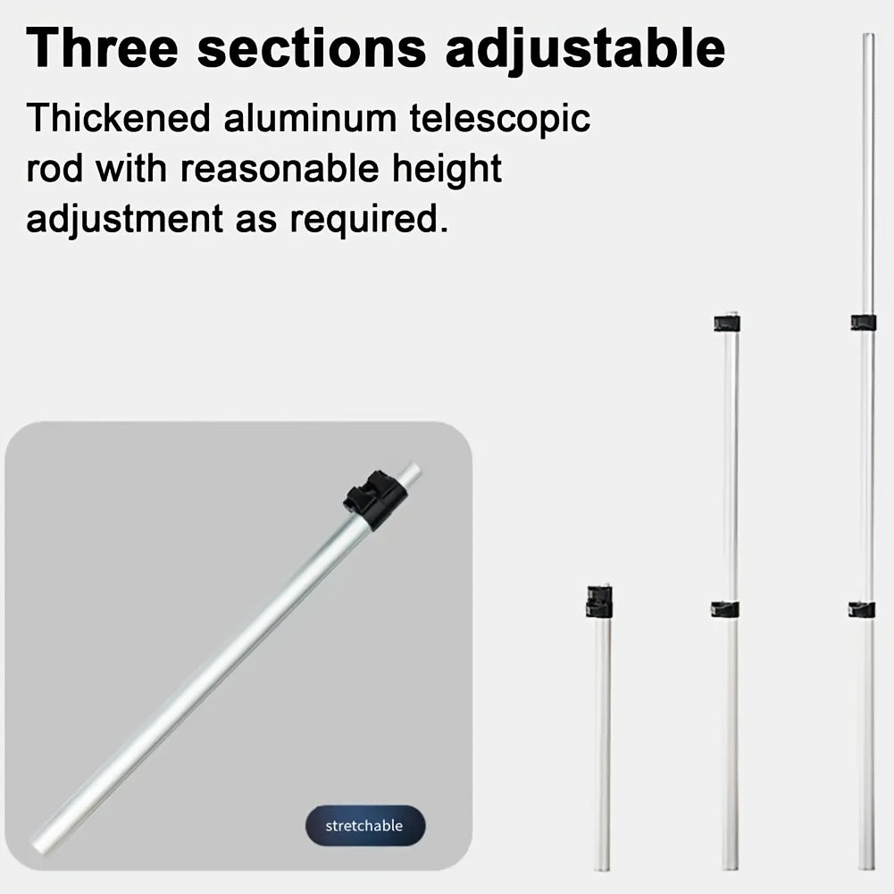 Adjustable Portable Clothes Steamer Stand with Foldable Support Rack