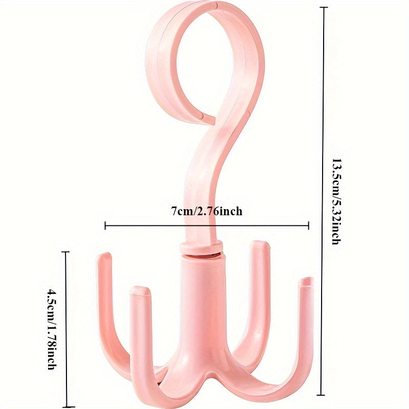 5 ta ko'p funksiyali aylanuvchi tutqichlar to'plami, kiyimlar, shlyapalar, sumkalar va sharf uchun 4 ta tirgak bilan - shkafingizda joyni tejash uchun qulay tashkilotchidir.