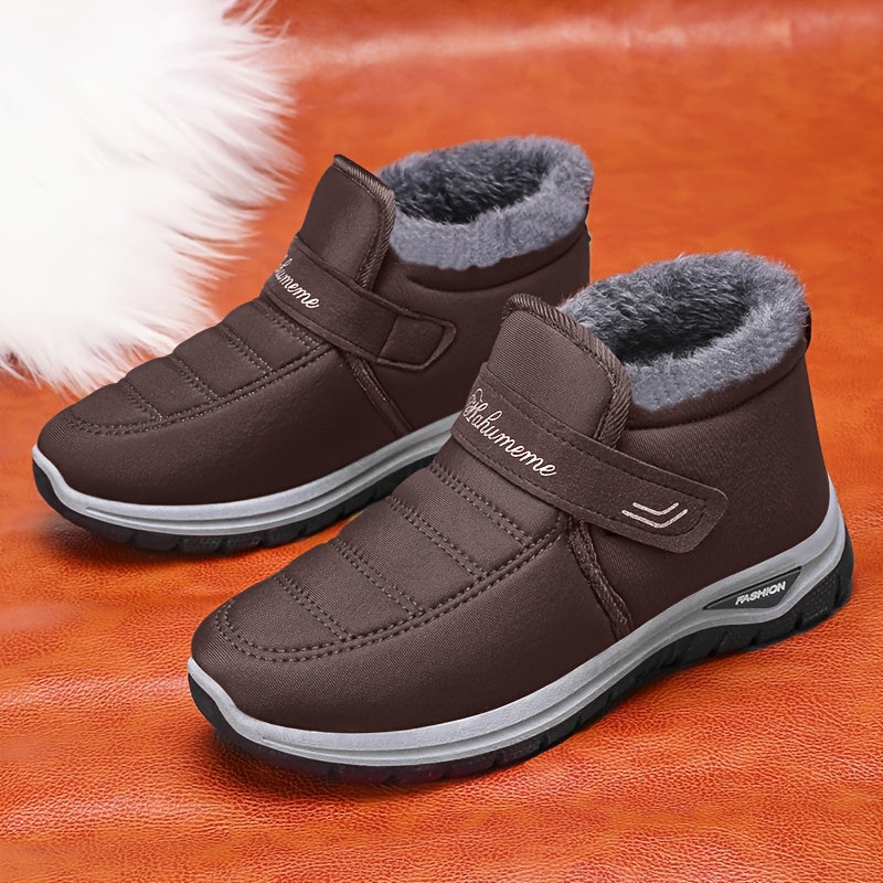 Women's Winter Snow Boots Slip-On Warm Waterproof Lightweight