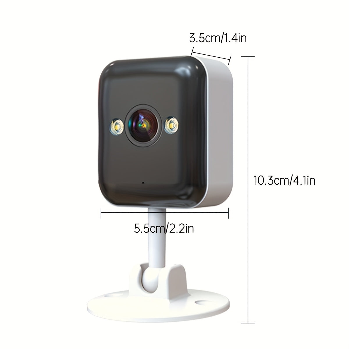 Wireless Security Camera 1080P HD Night Vision Two-Way Audio Motion Detection Smartphone Compatible