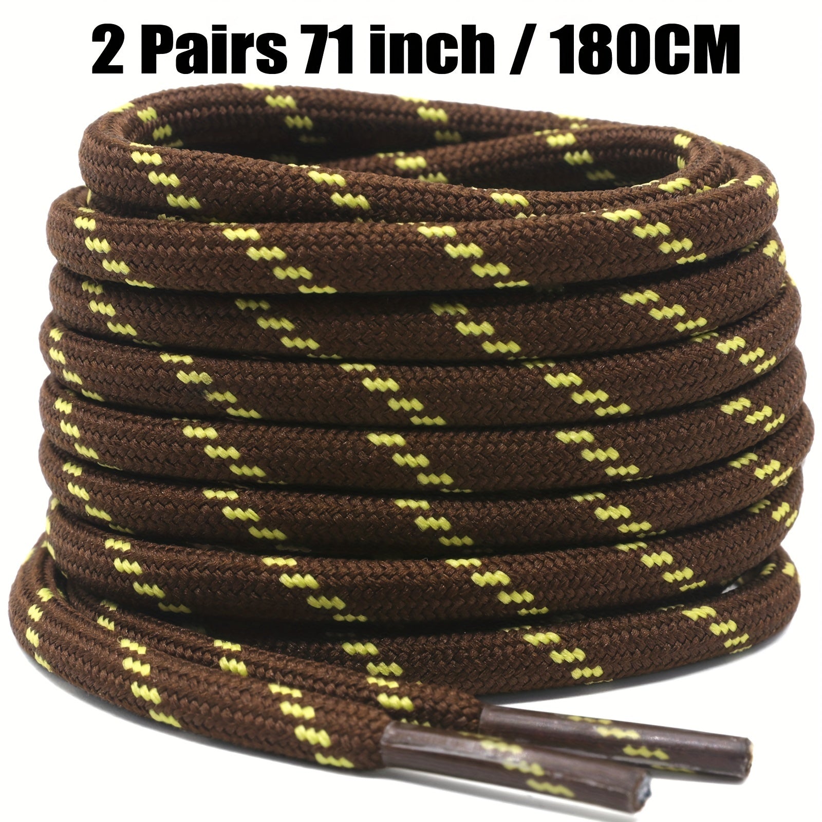 Unisex Thickened Round Climbing Shoe Laces for Hiking and Work Boots