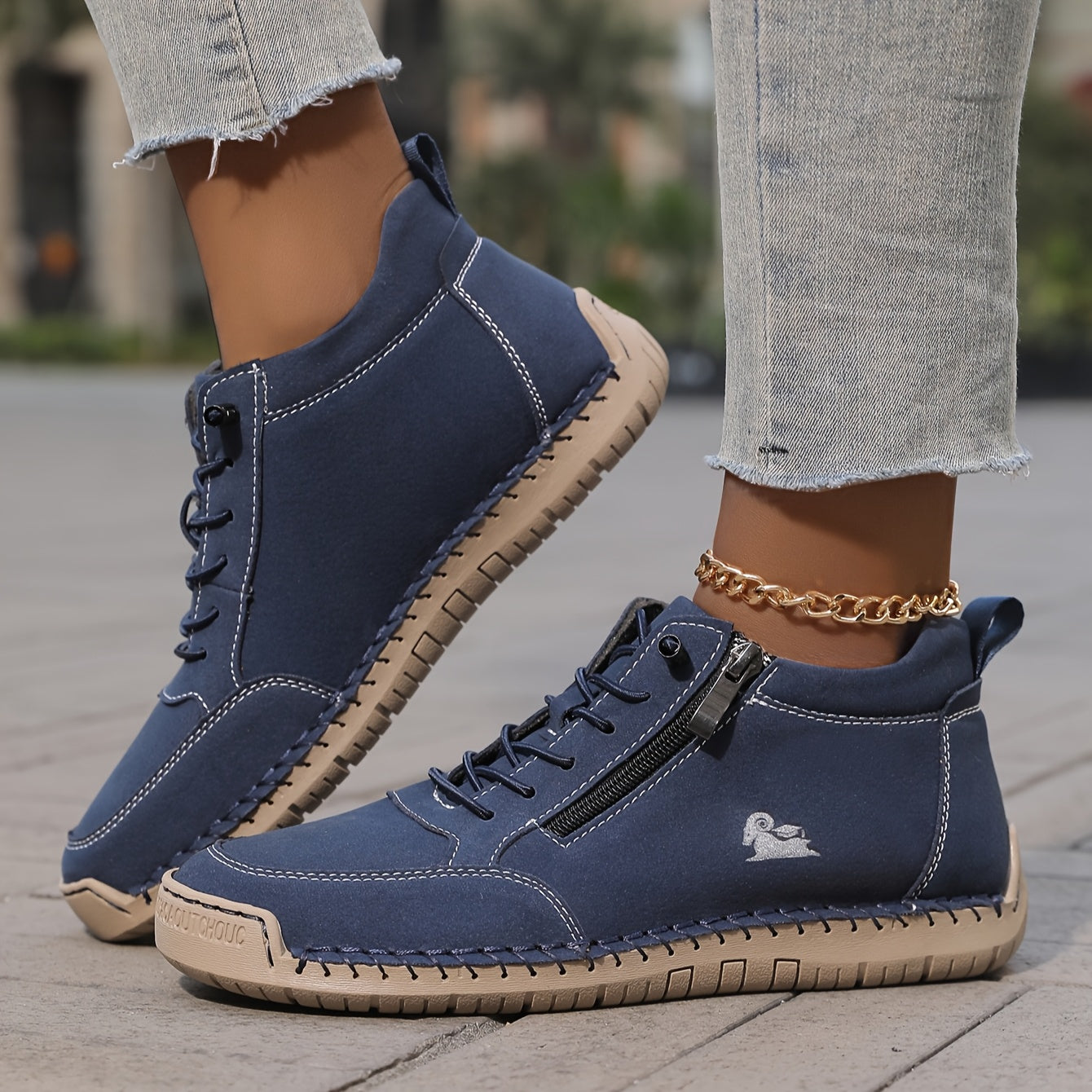 Zapatos casuales de mano para mujer con suela de goma para entrenamiento cruzado
