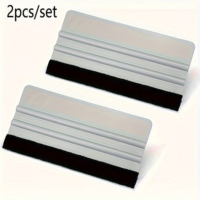 2pc Felt Edge Scraper Set No Scratch Applicator Tool for Crafts and Windows
