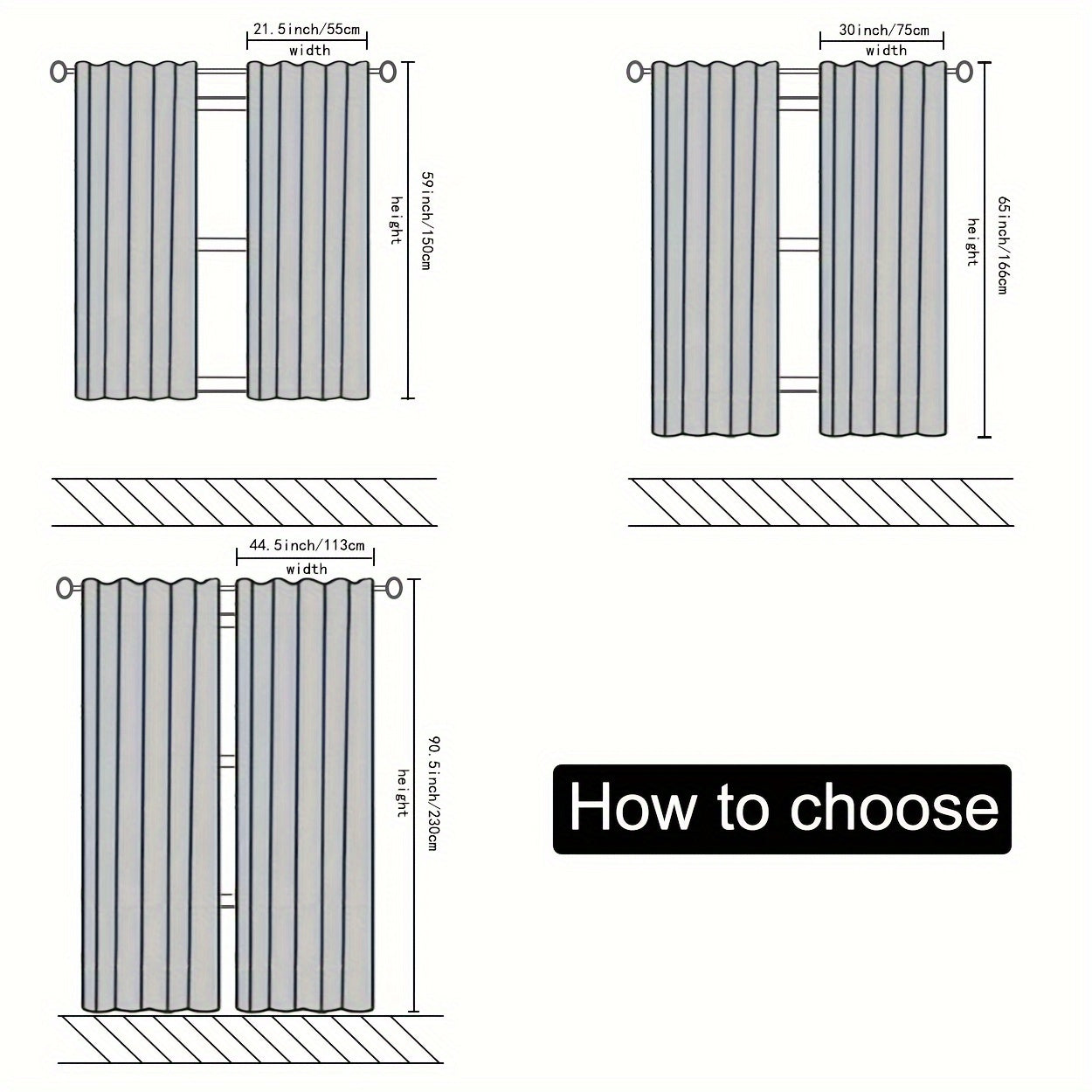 Juego de 2 cortinas de patrón abstracto moderno para dormitorios y salas de estar