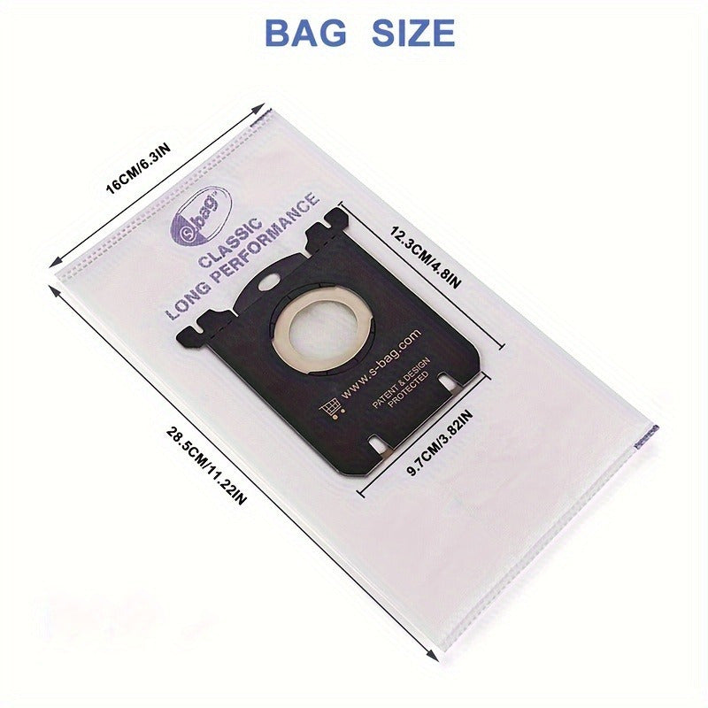 10 ta Yuqori Samarali Vakuum Sumkasi El200F, El8500 va Boshqa Modellar uchun, Kuchli To'qima va Plastik Pol Ulanishi, Tozalash Quvvatini Oshirish uchun, Oson O'rnatish