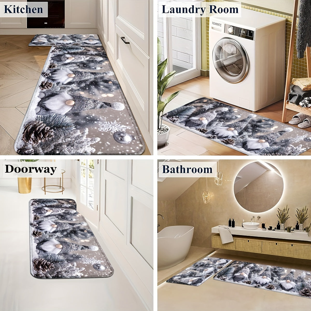 Rojdestvo Dwarf eshigi mato ichki tashqi hammom sovgʻa