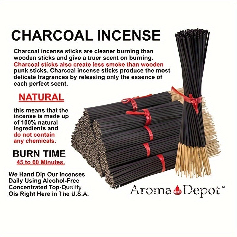 Japanese Cherry Blossom Incense Sticks Set of 30 50 100 Long-Lasting Natural Rattan