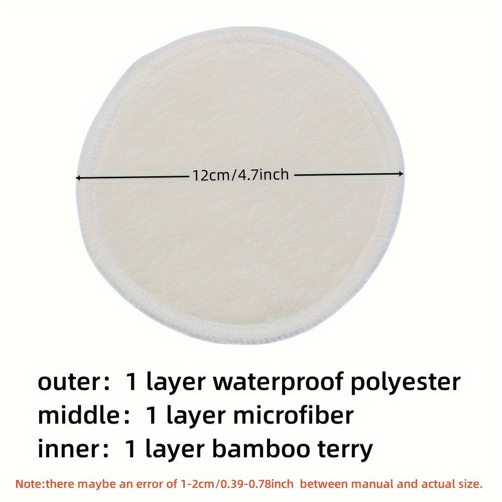 Set of 10 Reusable Nursing Pads with Mini Storage Bag Washable Breastfeeding Accessories