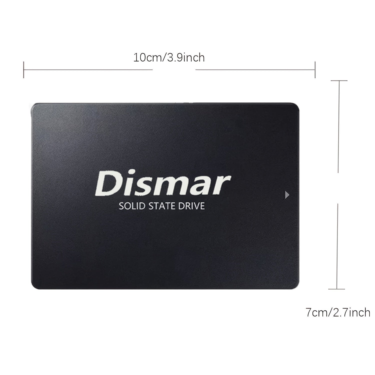Dismar SATA III SSD 6.35 см - Высокоскоростной твердотельный накопитель для ноутбуков, интерфейс USB 3.0, прочный, совместимый с SATA3 6 Гбит/с, без батареи