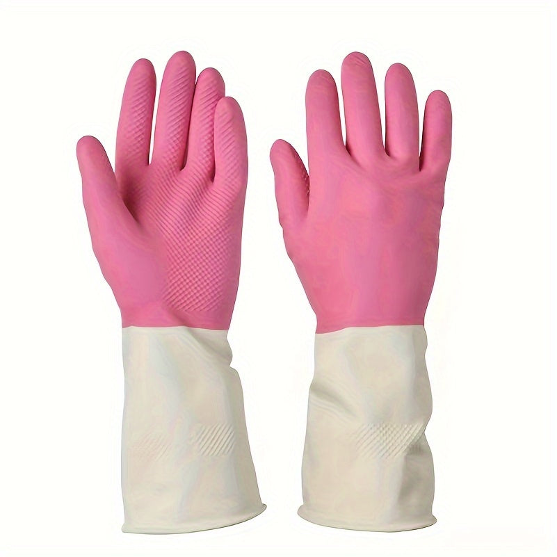 Kuchli Poyabzal Qo'lqoplari Oshxona, Hammom va Uyda Foydalanish Uchun - Suvga Chidamli, Sirpanmaydigan Dizayn va Qo'rg'oshinsiz PVC Materialdan Yasalgan Qalinlashtirilgan Silikon To'plami (2 ta)